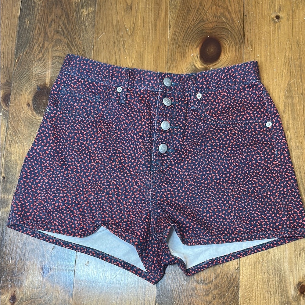 Juicy Couture High Waisted Button Fly Shorts
